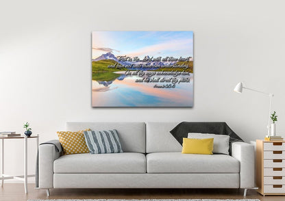 Proverbs 35-6 #14 Kjv 'Trust In The Lord' Christian Scripture Wall Art Canvas - Christian Canvas Wall Art