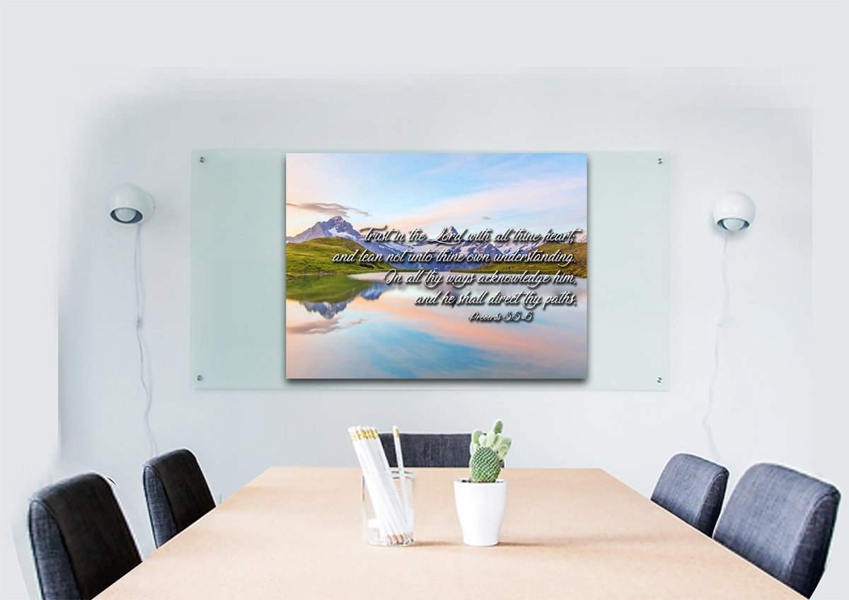 Proverbs 35-6 #14 Kjv 'Trust In The Lord' Christian Scripture Wall Art Canvas - Christian Canvas Wall Art