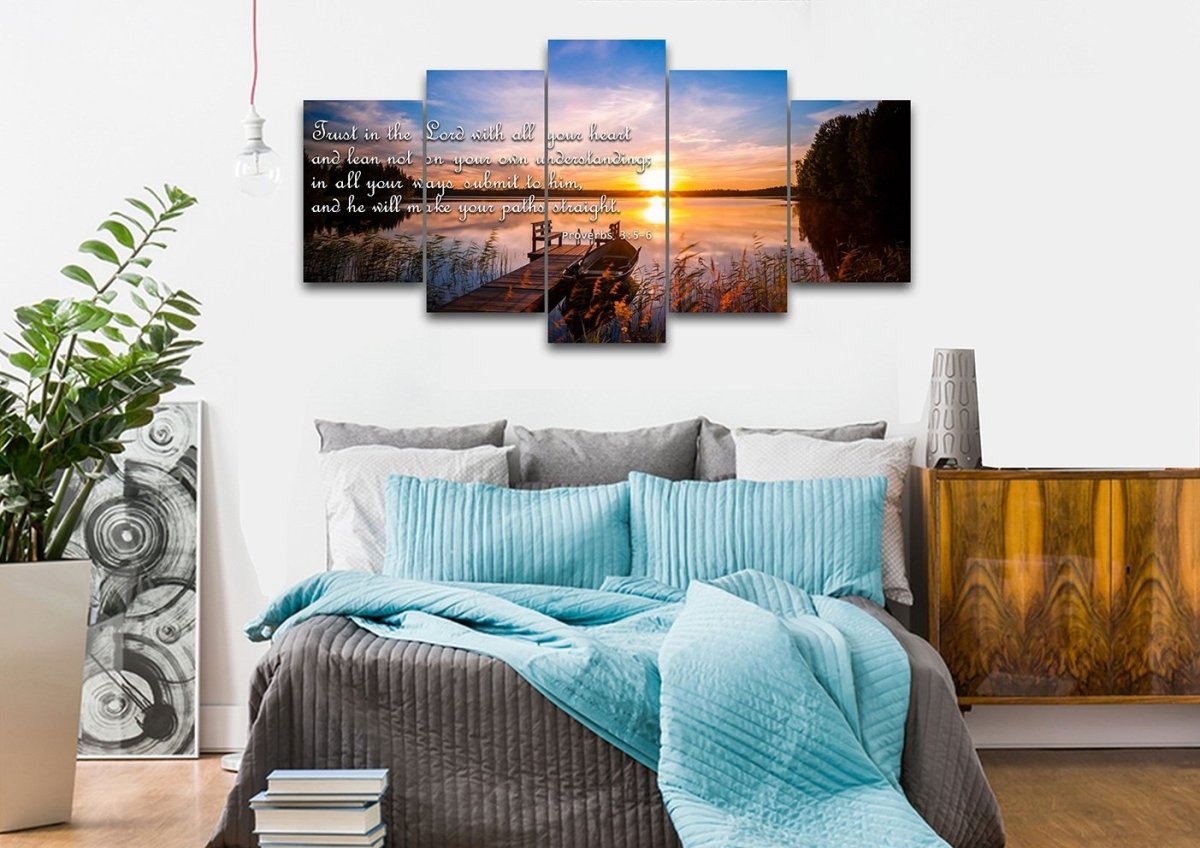 Proverbs 35-6 #15 Niv Trust In The Lord Bible Verse Canvas Wall Art - Christian Canvas Wall Art