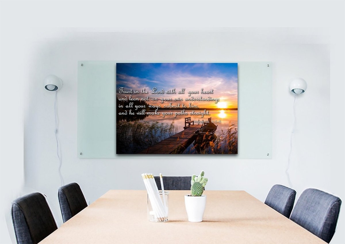 Proverbs 35-6 #15 Niv Trust In The Lord Bible Verse Canvas Wall Art - Christian Canvas Wall Art