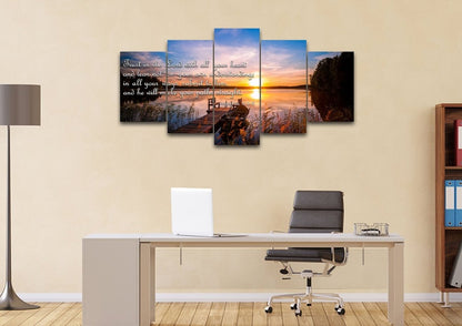 Proverbs 35-6 #15 Niv Trust In The Lord Bible Verse Canvas Wall Art - Christian Canvas Wall Art