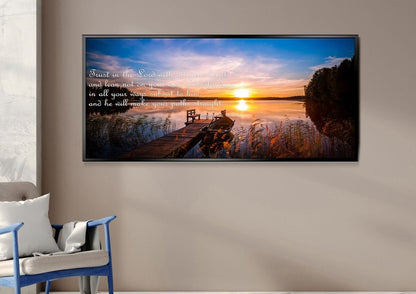 Proverbs 35-6 #15 Niv Trust In The Lord Bible Verse Canvas Wall Art - Christian Canvas Wall Art