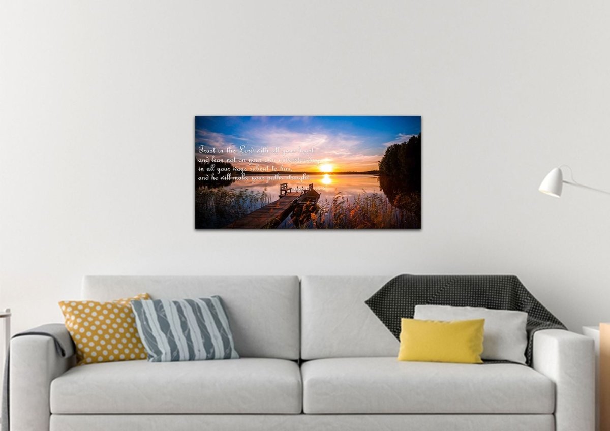 Proverbs 35-6 #15 Niv Trust In The Lord Bible Verse Canvas Wall Art - Christian Canvas Wall Art