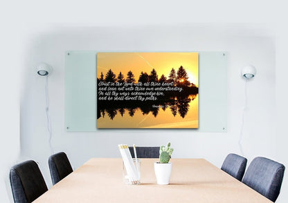 Proverbs 35-6 #16 Kjv 'Trust In The Lord' Christian Scripture Wall Art Canvas - Christian Canvas Wall Art