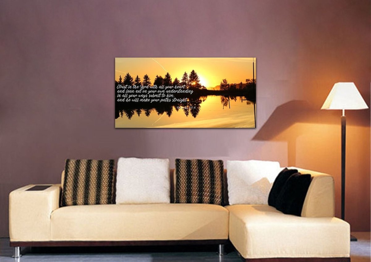 Proverbs 35-6 #16 Niv Trust In The Lord Bible Verse Canvas Wall Art - Christian Canvas Wall Art