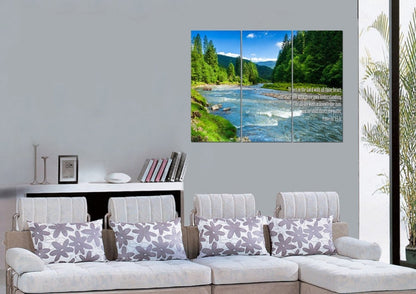 Proverbs 35-6 #18 Kjv 'Trust In The Lord' Christian Scripture Wall Art Canvas - Christian Canvas Wall Art