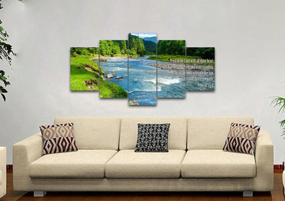 Proverbs 35-6 #18 Kjv 'Trust In The Lord' Christian Scripture Wall Art Canvas - Christian Canvas Wall Art