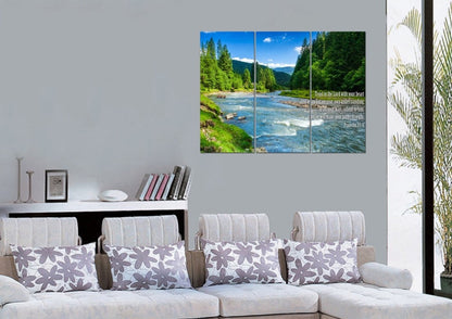 Proverbs 35-6 #18 'Trust In The Lord With All Your Heart' Bible Verse Canvas Wall Art - Christian Canvas Wall Art