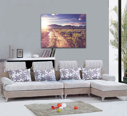Proverbs 35-6 #20 'Trust In The Lord With All Thine Heart' Christian Scripture Wall Art Canvas - Christian Canvas Wall Art