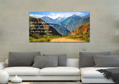 Proverbs 35-6 #21 'Trust In The Lord With All Your Heart' Bible Verse Canvas Wall Art - Christian Canvas Wall Art