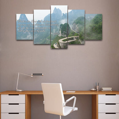 Proverbs 35-6 #26 'Trust In The Lord With All Thine Heart' Christian Scripture Wall Art Canvas - Christian Canvas Wall Art