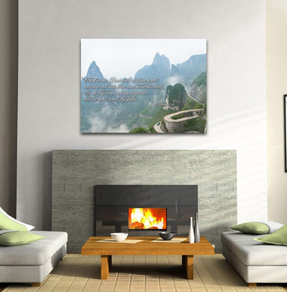 Proverbs 35-6 #26 'Trust In The Lord With All Thine Heart' Christian Scripture Wall Art Canvas - Christian Canvas Wall Art