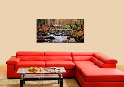 Proverbs 35-6 #27 'Trust In The Lord With All Your Heart' Bible Verse Canvas Wall Art - Christian Canvas Wall Art