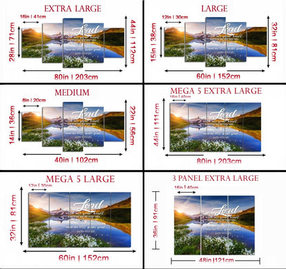 Proverbs 35-6 #28 'Trust In The Lord With All Thine Heart' Christian Scripture Wall Art Canvas - Christian Canvas Wall Art