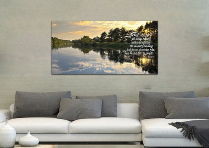 Proverbs 35-6 #31 Kjv 'Trust In The Lord With All Thine Heart' Christian Scripture Wall Art Canvas - Christian Canvas Wall Art