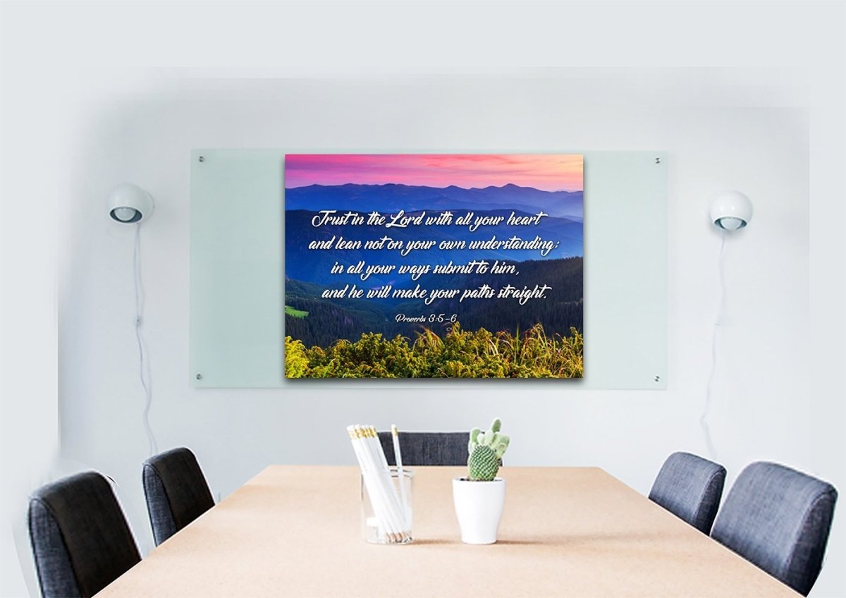 Proverbs 35-6 #3 Niv Trust In The Lord Christian Scripture Wall Art Canvas - Christian Canvas Wall Art