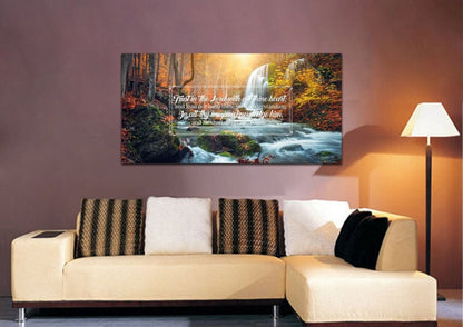 Proverbs 35-6 #40 Kjv 'Trust In The Lord With All Thine Heart' Christian Scripture Wall Art Canvas - Christian Canvas Wall Art