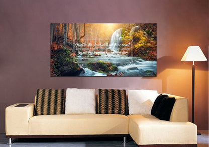 Proverbs 35-6 #40 Kjv 'Trust In The Lord With All Thine Heart' Christian Scripture Wall Art Canvas - Christian Canvas Wall Art
