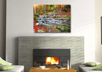 Proverbs 35-6 #41 Kjv 'Trust In The Lord With All Thine Heart' Christian Scripture Wall Art Canvas - Christian Canvas Wall Art
