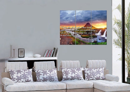 Proverbs 35-6 #43 Kjv 'Trust In The Lord With All Thine Heart' Christian Scripture Wall Art Canvas - Christian Canvas Wall Art