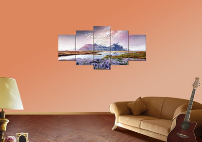 Proverbs 35-6 #46 Kjv 'Trust In The Lord With All Thine Heart' Christian Scripture Wall Art Canvas - Christian Canvas Wall Art