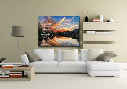 Proverbs 35-6 #47 Kjv 'Trust In The Lord With All Thine Heart' Christian Scripture Wall Art Canvas - Christian Canvas Wall Art