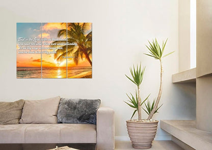 Proverbs 35-6 #4 Kjv 'Trust In The Lord' Christian Scripture Wall Art Canvas - Christian Canvas Wall Art