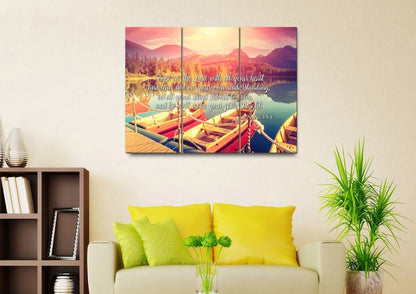 Proverbs 35-6 #5 Niv Trust In The Lord Christian Scripture Wall Art Canvas - Christian Canvas Wall Art