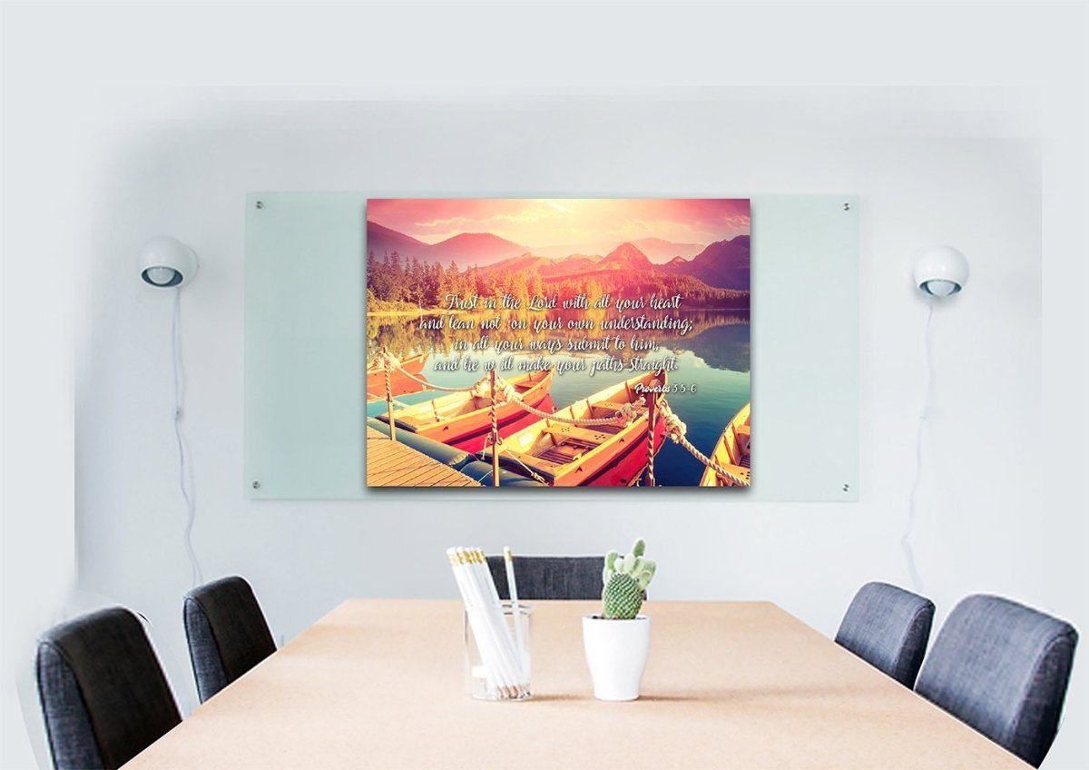 Proverbs 35-6 #5 Niv Trust In The Lord Christian Scripture Wall Art Canvas - Christian Canvas Wall Art