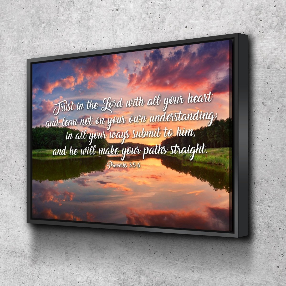 Proverbs 35-6 #6 Niv Trust In The Lord Christian Scripture Wall Art Ca ...