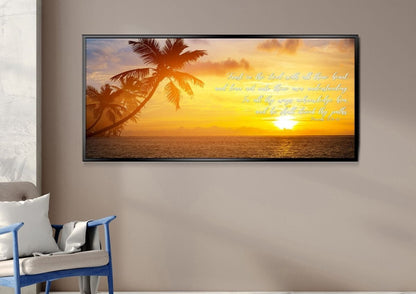 Proverbs 35-6 #7 Kjv 'Trust In The Lord' Christian Scripture Wall Art Canvas - Christian Canvas Wall Art