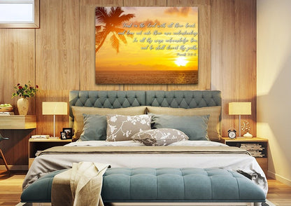 Proverbs 35-6 #7 Kjv 'Trust In The Lord' Christian Scripture Wall Art Canvas - Christian Canvas Wall Art