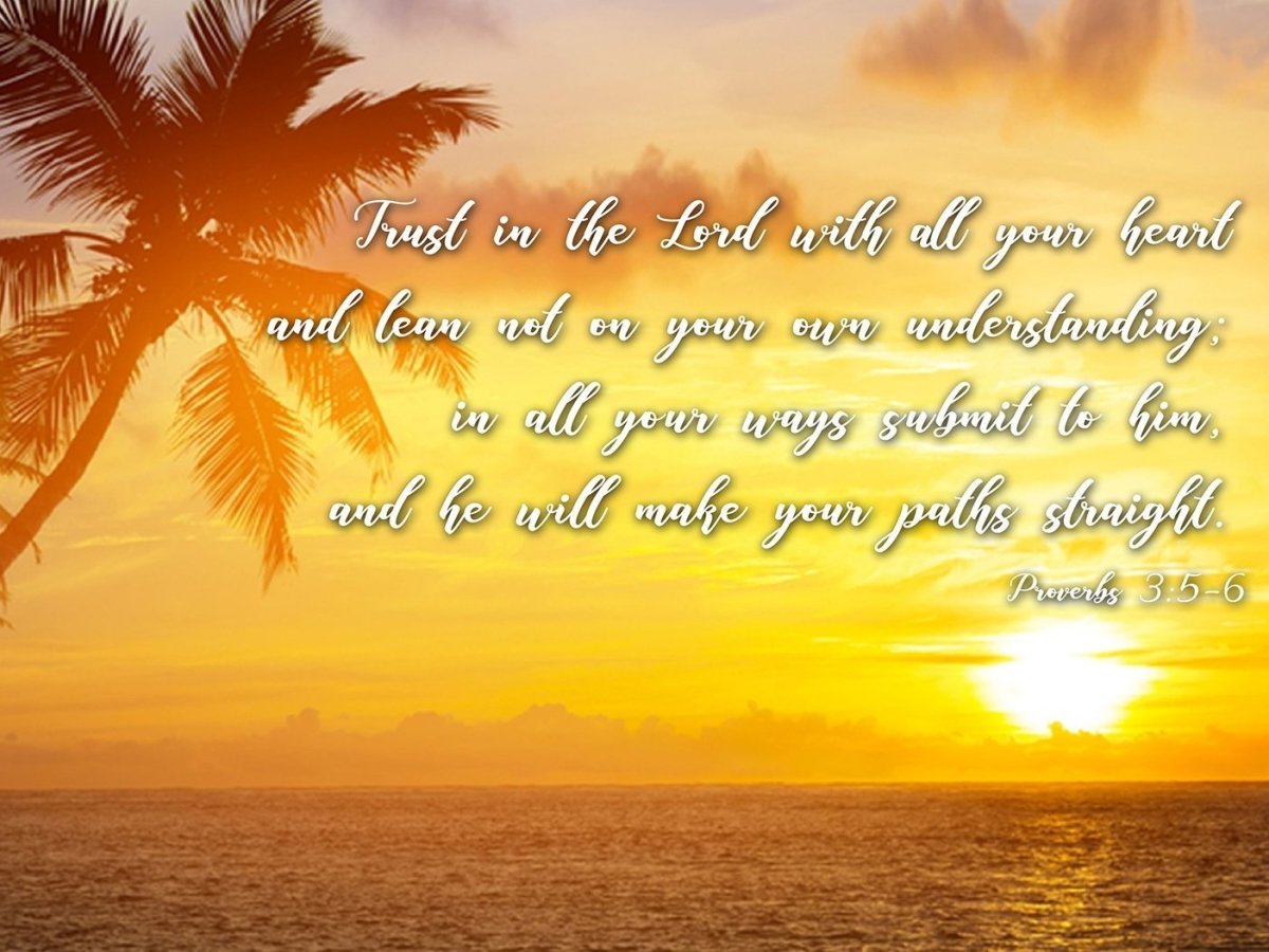 Proverbs 35-6 #7 Niv Trust In The Lord Christian Scripture Wall Art Canvas - Christian Canvas Wall Art