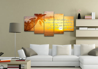 Proverbs 35-6 #7 Niv Trust In The Lord Christian Scripture Wall Art Canvas - Christian Canvas Wall Art