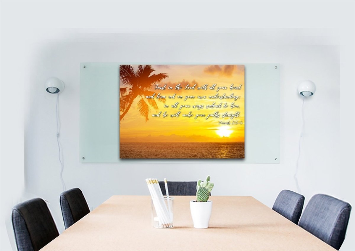Proverbs 35-6 #7 Niv Trust In The Lord Christian Scripture Wall Art Canvas - Christian Canvas Wall Art