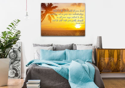 Proverbs 35-6 #7 Niv Trust In The Lord Christian Scripture Wall Art Canvas - Christian Canvas Wall Art