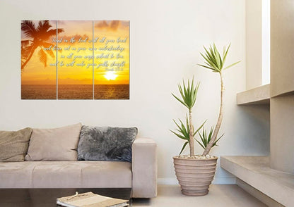 Proverbs 35-6 #7 Niv Trust In The Lord Christian Scripture Wall Art Canvas - Christian Canvas Wall Art