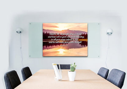 Proverbs 35-6 #8 Niv Trust In The Lord Christian Scripture Wall Art Canvas - Christian Canvas Wall Art