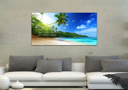 Proverbs 35-6 Kjv 'Trust In The Lord' Christian Scripture Wall Art Canvas - Christian Canvas Wall Art