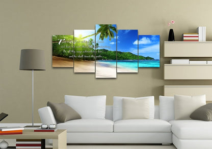 Proverbs 35-6 Kjv 'Trust In The Lord' Christian Scripture Wall Art Canvas - Christian Canvas Wall Art