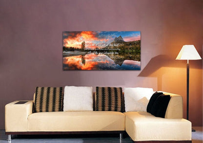 Proverbs 35-6 Kjv 'Trust In The Lord With All Thine Heart' Christian Scripture Wall Art Canvas - Christian Canvas Wall Art