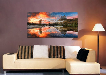 Proverbs 35-6 Kjv 'Trust In The Lord With All Thine Heart' Christian Scripture Wall Art Canvas - Christian Canvas Wall Art