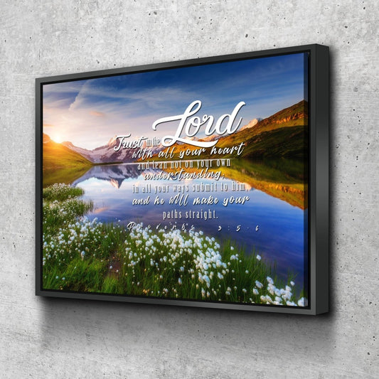 Proverbs 35-6 Niv - Christian Canvas Wall Art