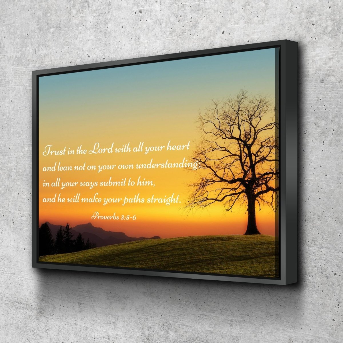 Proverbs 35-6 Niv #49 Bible Verse Canvas Wall Art - Christian Canvas Wall Art