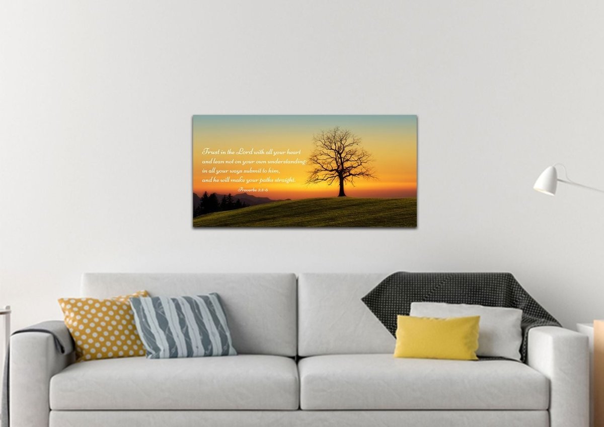 Proverbs 35-6 Niv #49 Bible Verse Canvas Wall Art - Christian Canvas Wall Art