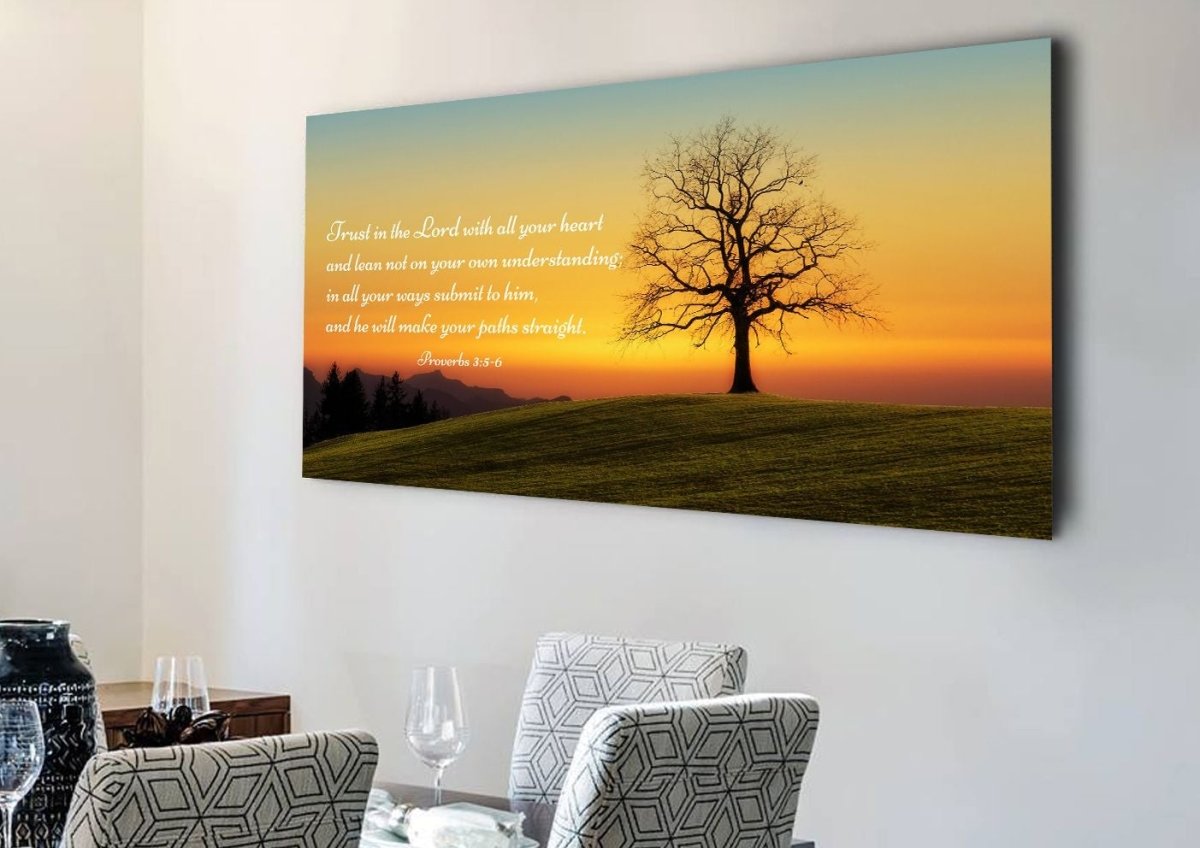 Proverbs 35-6 Niv #49 Bible Verse Canvas Wall Art - Christian Canvas Wall Art