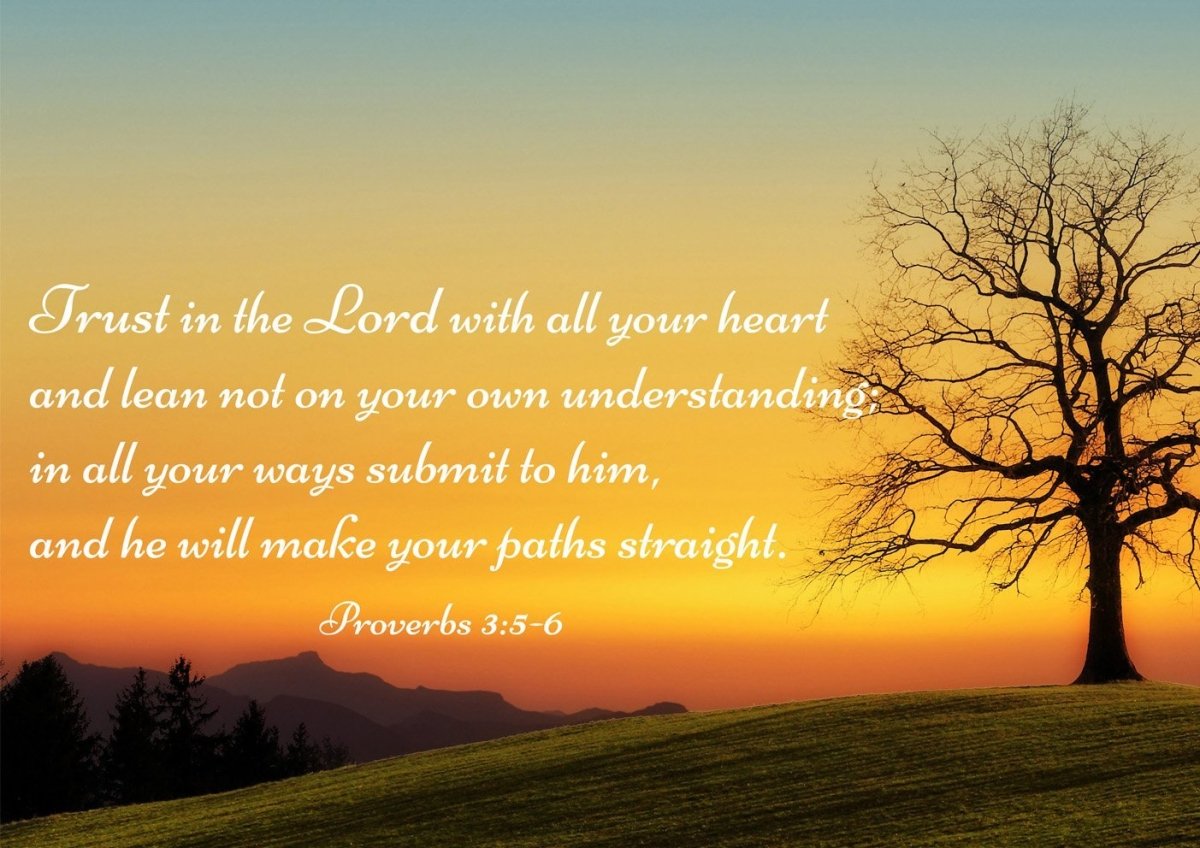 Proverbs 35-6 Niv #49 Bible Verse Canvas Wall Art - Christian Canvas Wall Art