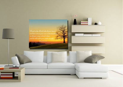 Proverbs 35-6 Niv #49 Bible Verse Canvas Wall Art - Christian Canvas Wall Art