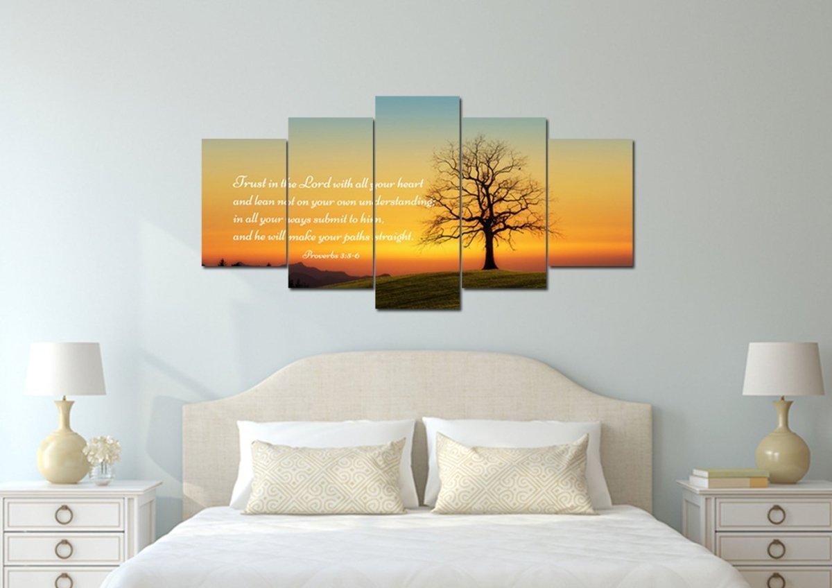 Proverbs 35-6 Niv #49 Bible Verse Canvas Wall Art - Christian Canvas Wall Art