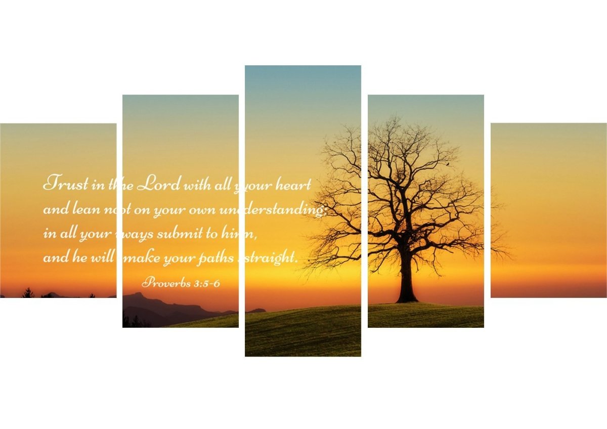 Proverbs 35-6 Niv #49 Bible Verse Canvas Wall Art - Christian Canvas Wall Art